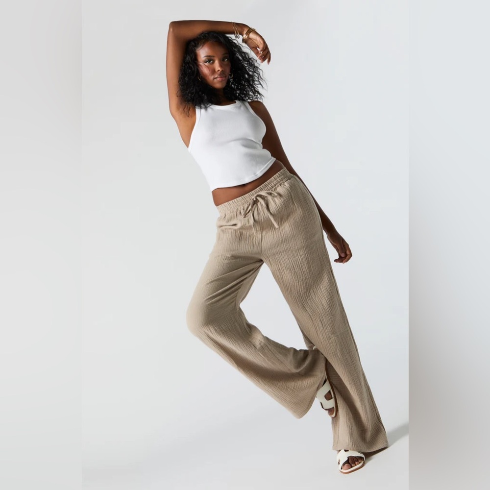 Retrology Crinkle Textured Pull-On Pant